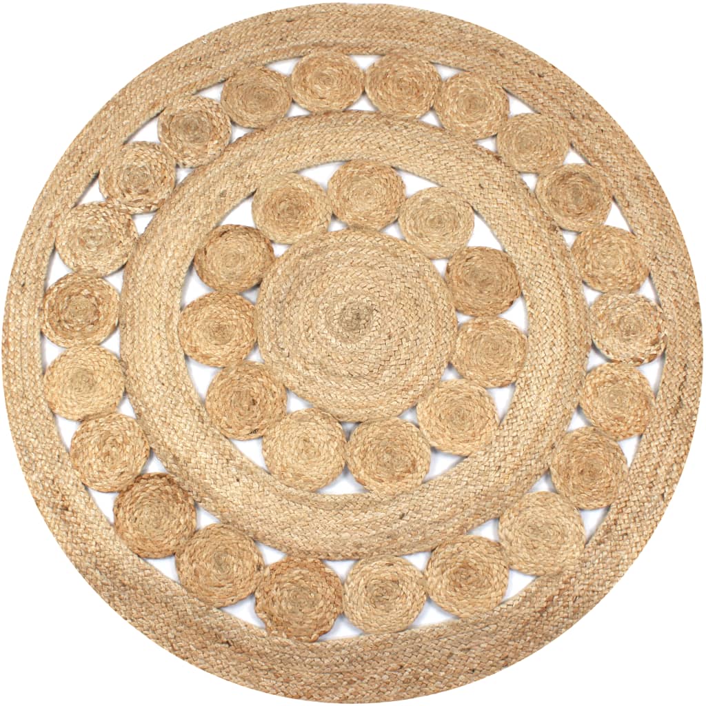 Teppich Jute Geflochten Rund