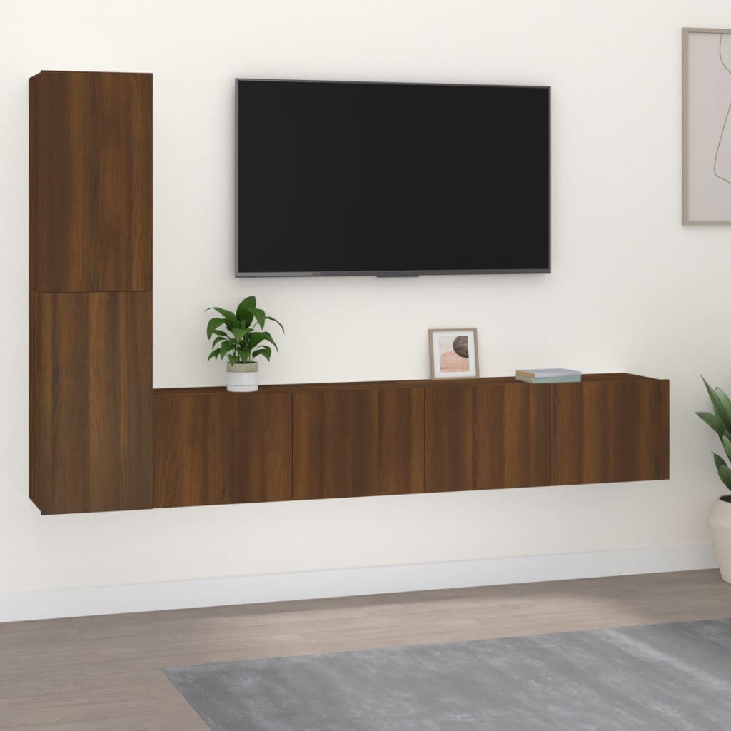 3-Tlg. Tv-Schrank-Set Sonoma-Eiche Holzwerkstoff