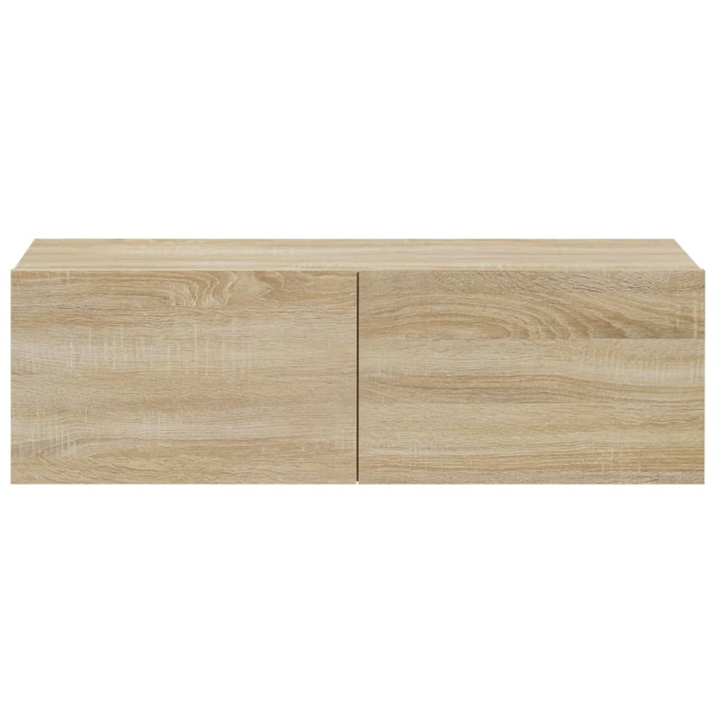 3-Tlg. Tv-Schrank-Set Sonoma-Eiche Holzwerkstoff