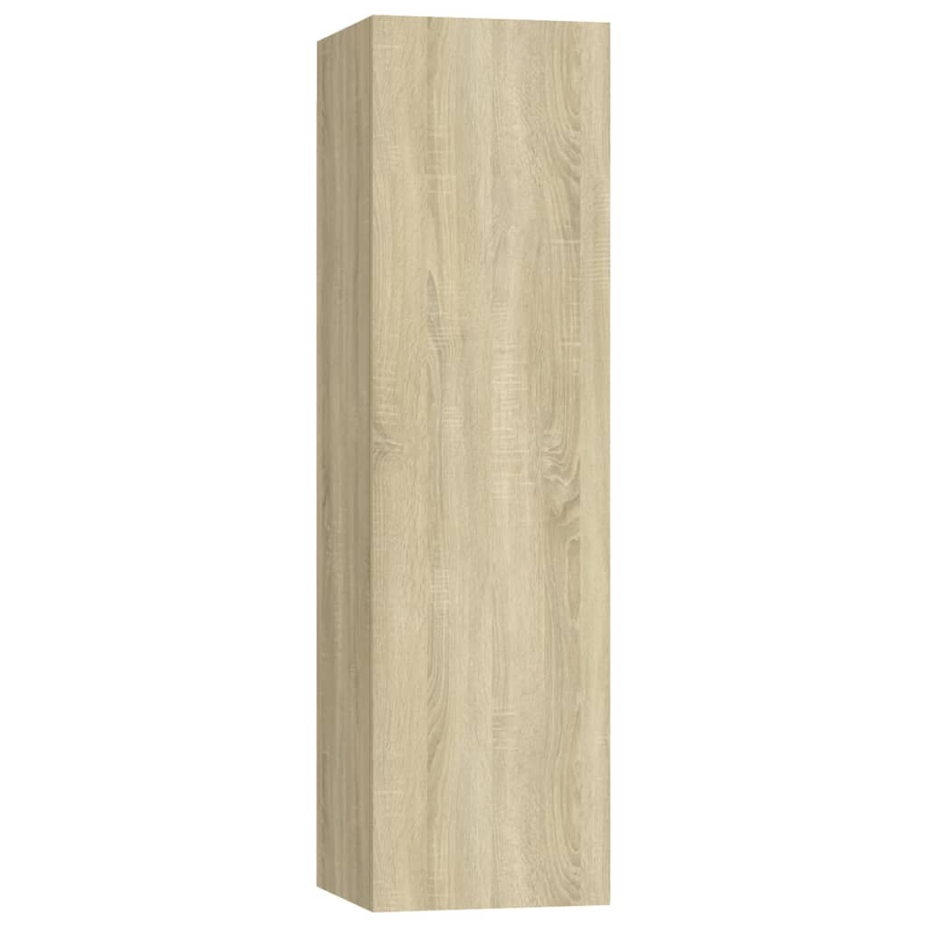 3-Tlg. Tv-Schrank-Set Sonoma-Eiche Holzwerkstoff
