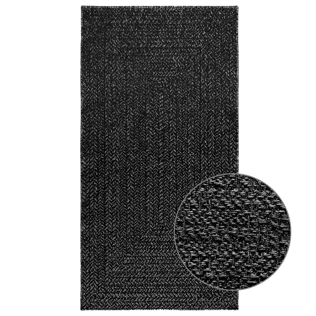 Teppich Zizur Jute-Optik Indoor Und Outdoor Anthrazit