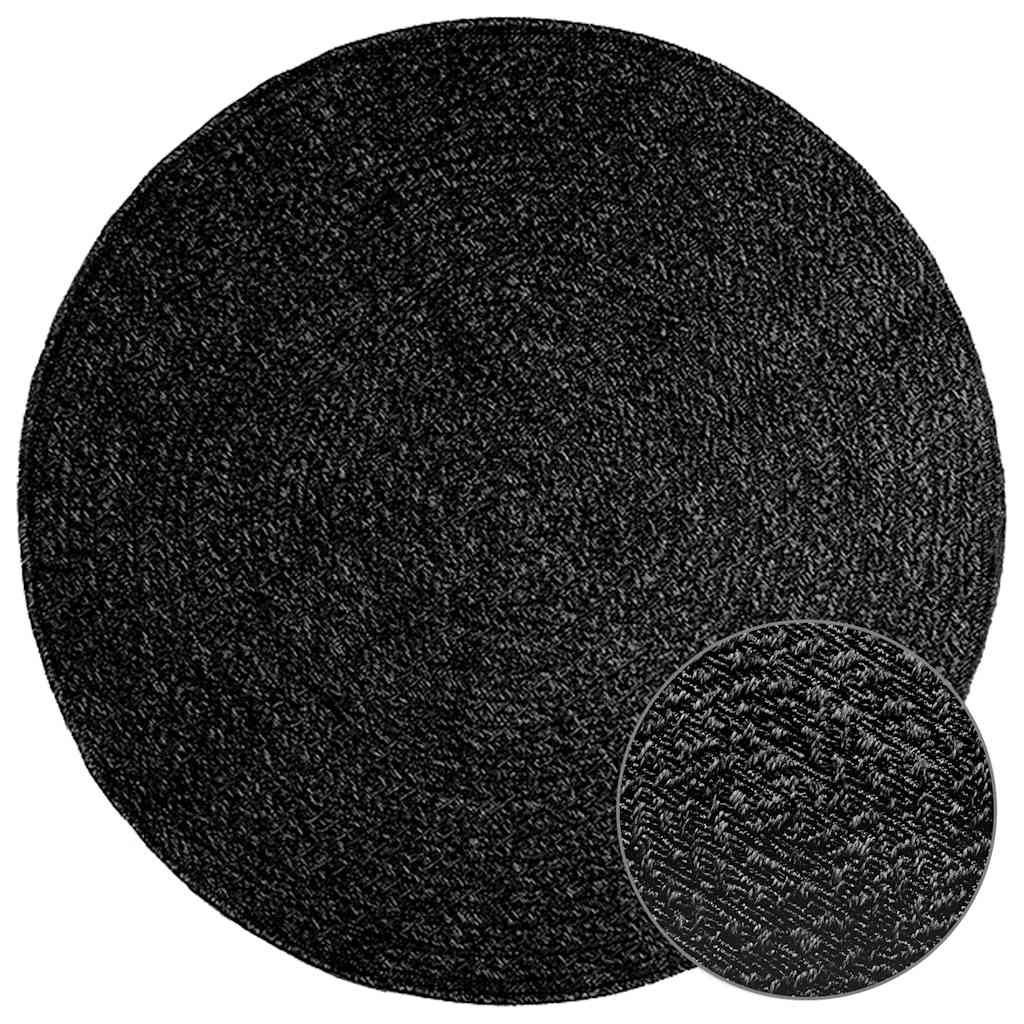 Teppich Zizur Jute-Optik Indoor Und Outdoor Anthrazit