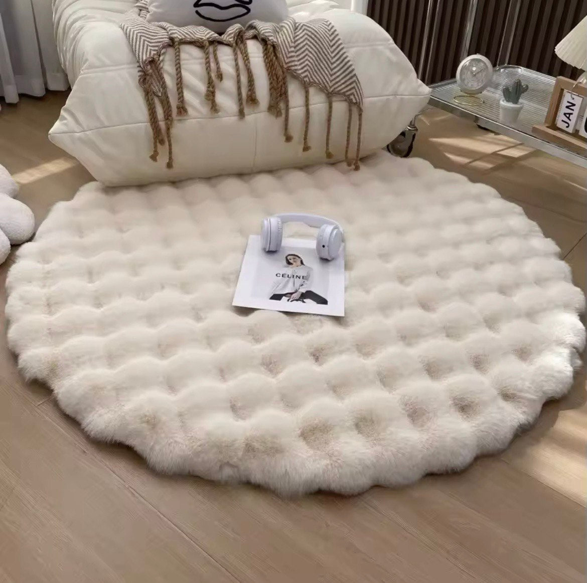 Runderfluschiger Teppich
