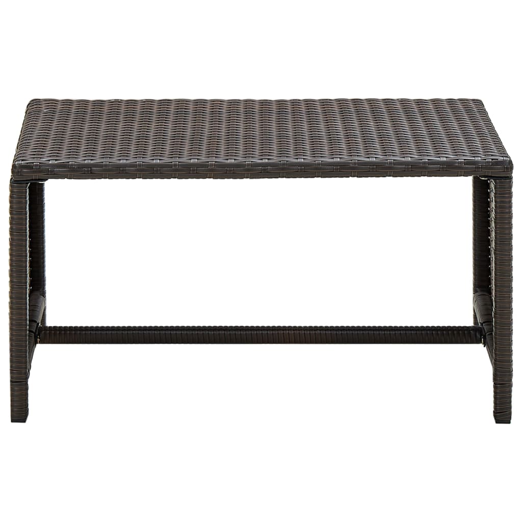 4-Tlg. Garten-Lounge-Set Mit Auflagen Poly Rattan