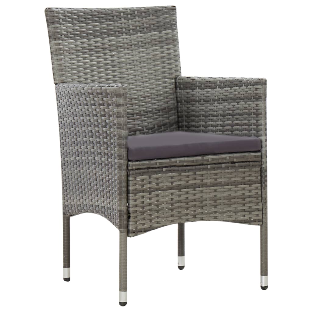 5-Tlg. Garten-Lounge-Set Mit Auflagen Poly Rattan