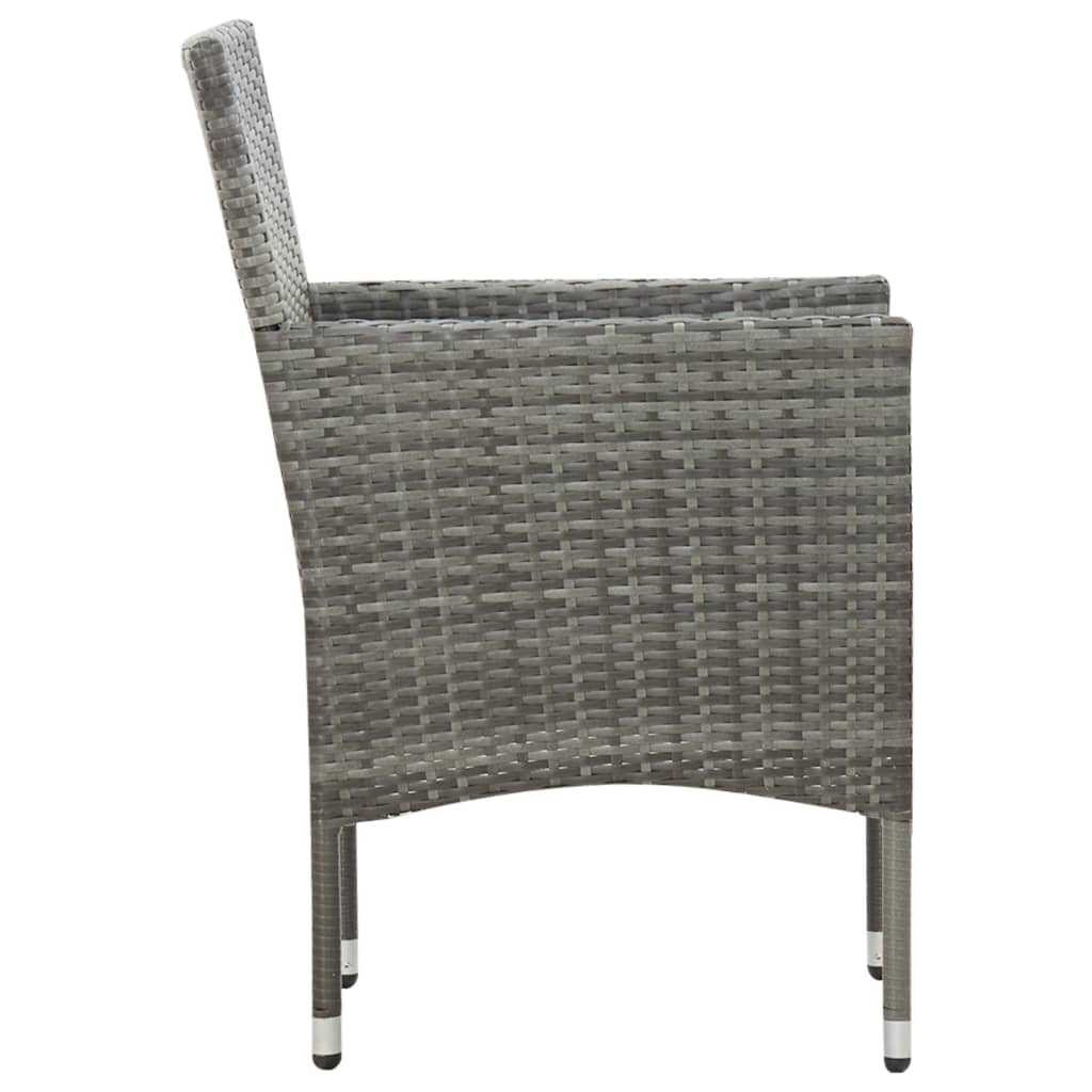 5-Tlg. Garten-Lounge-Set Mit Auflagen Poly Rattan