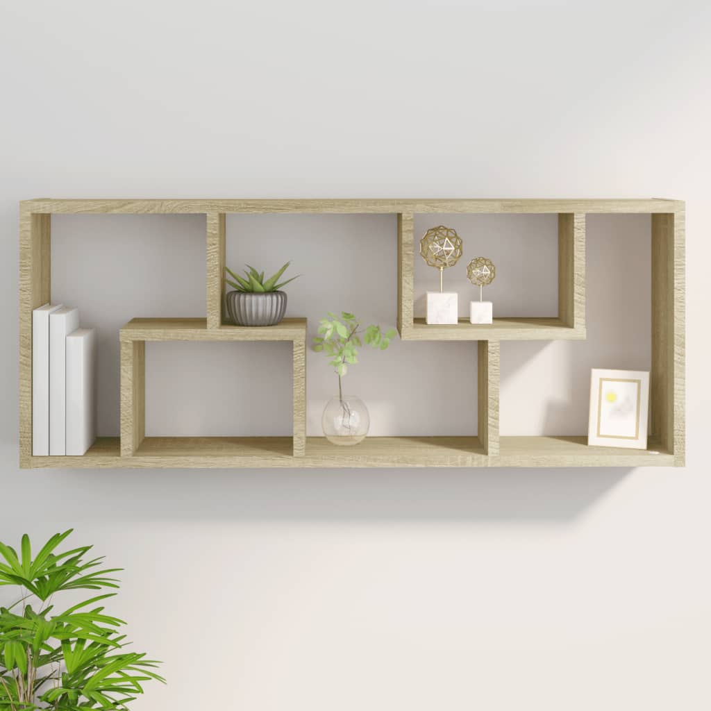 Wandregal Sonoma-Eiche 36X16X90 Cm Holzwerkstoff