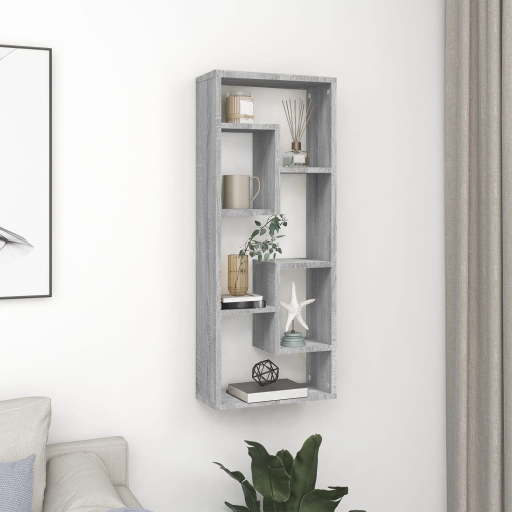 Wandregal Sonoma-Eiche 36X16X90 Cm Holzwerkstoff