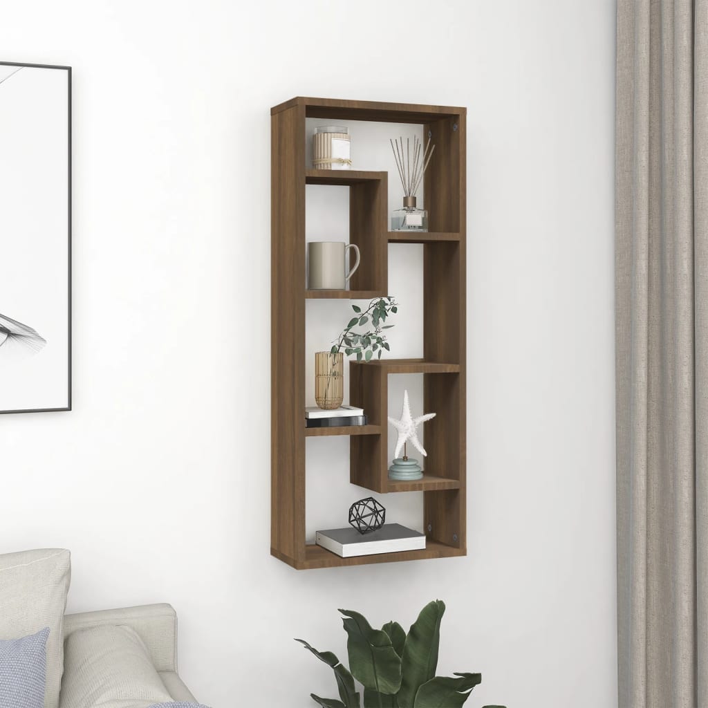 Wandregal Sonoma-Eiche 36X16X90 Cm Holzwerkstoff