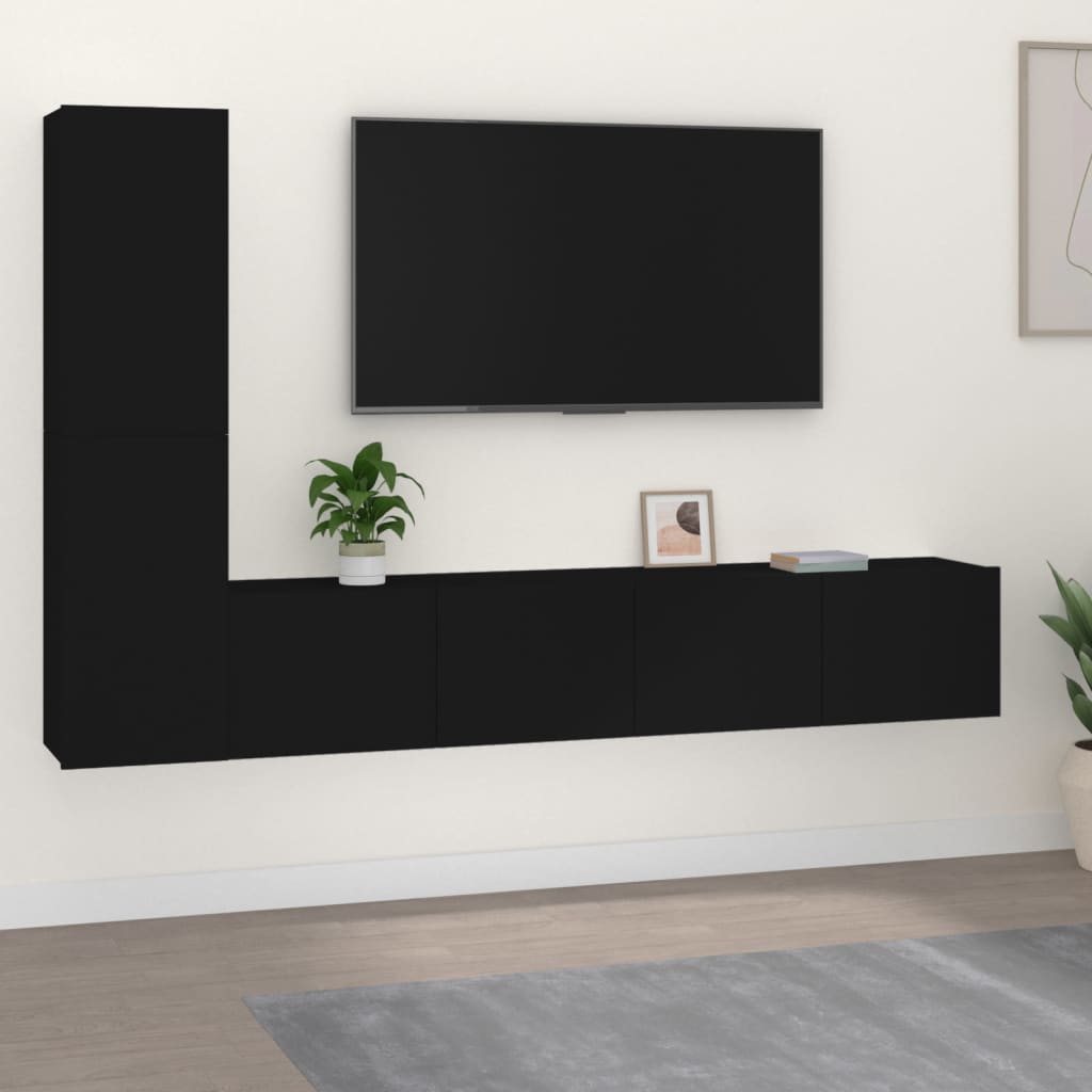 3-Tlg. Tv-Schrank-Set Sonoma-Eiche Holzwerkstoff