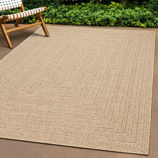 Teppich Zizur Jute-Optik Indoor Und Outdoor Braun