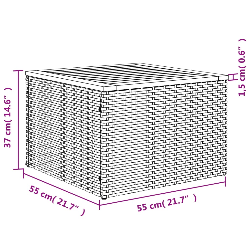 6-Tlg. Garten-Sofagarnitur Mit Kissen Beige Poly Rattan