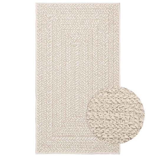 Teppich Zizur Jute-Optik Indoor Und Outdoor Creme