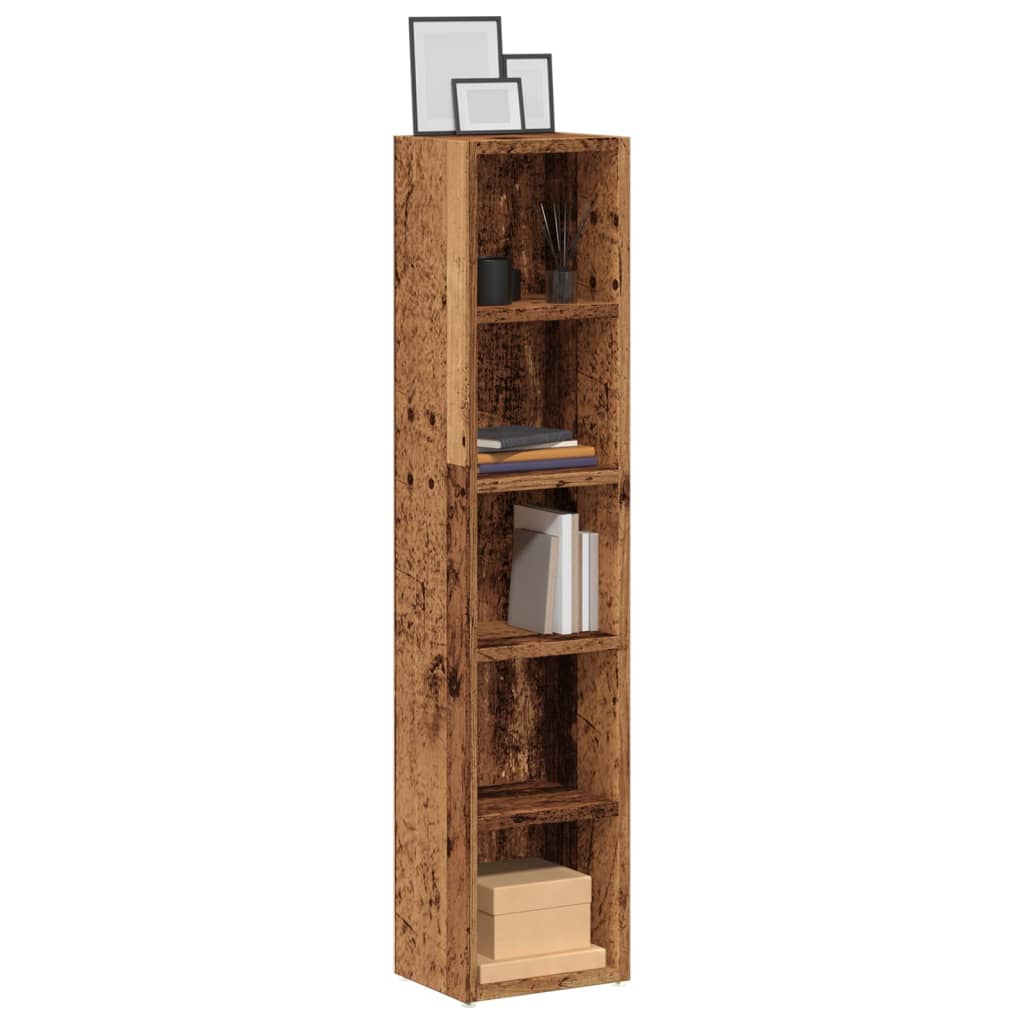 Cd-Regale 2 Stk. Sonoma-Eiche 21X16X93,5 Cm Holzwerkstoff