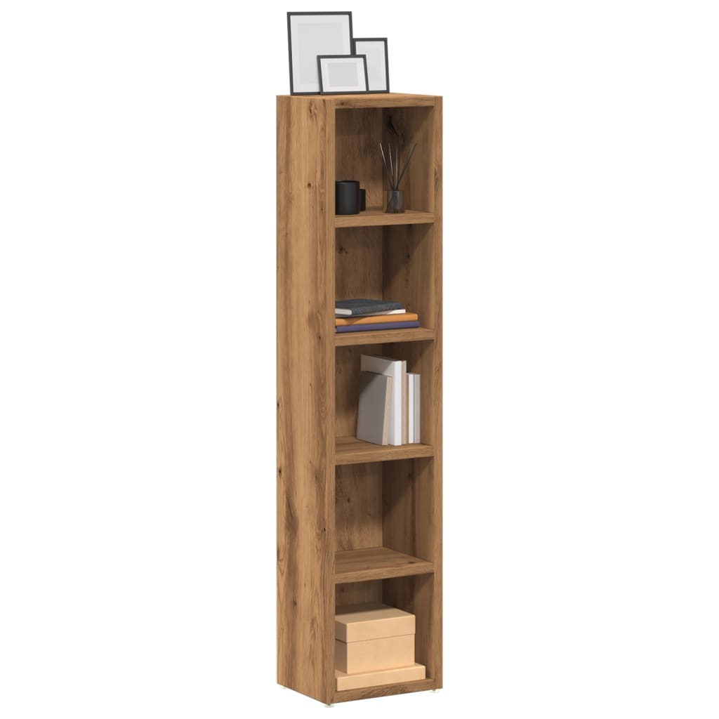 Cd-Regale 2 Stk. Sonoma-Eiche 21X16X93,5 Cm Holzwerkstoff