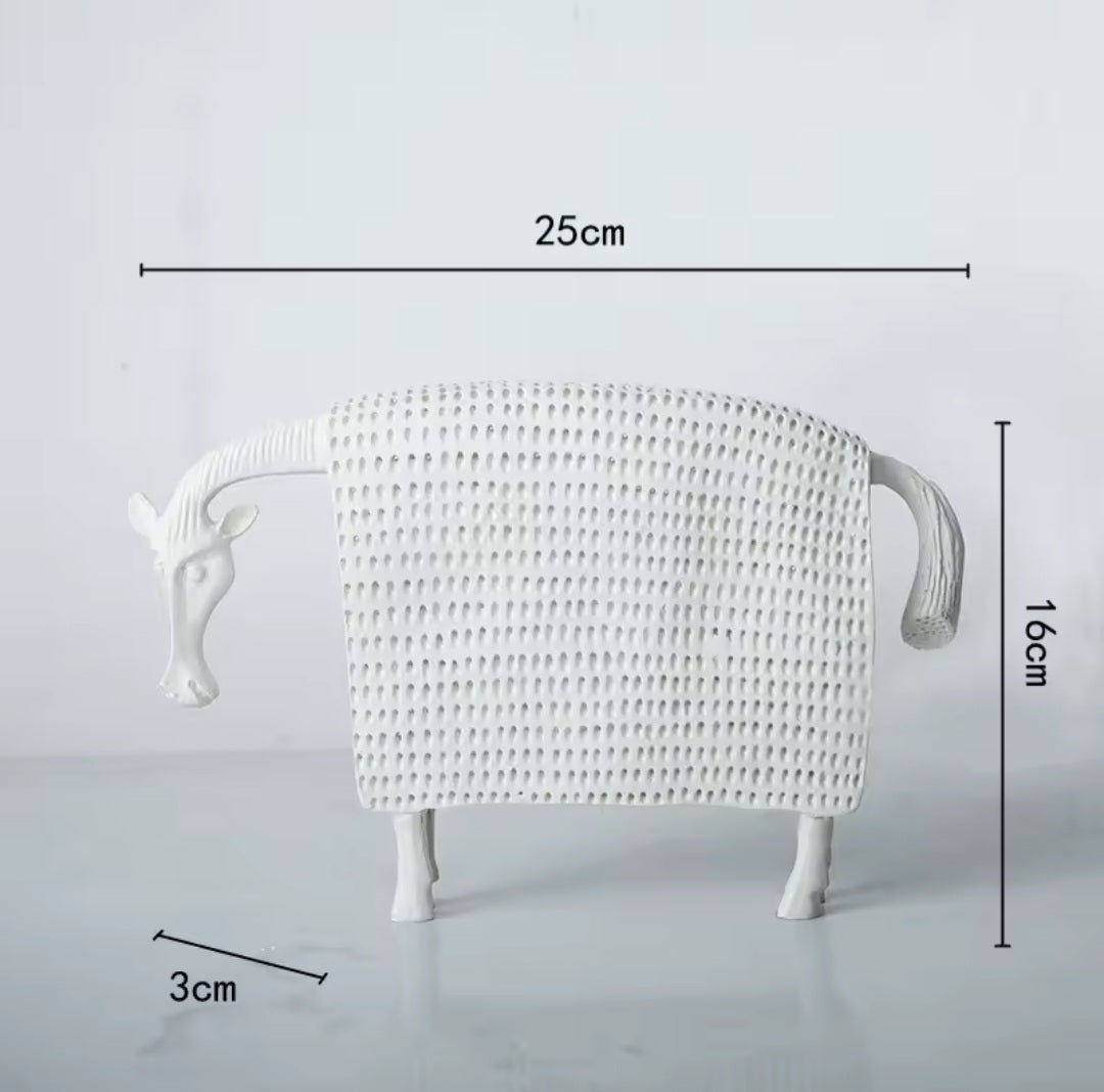 Minimalistische Stierfigur