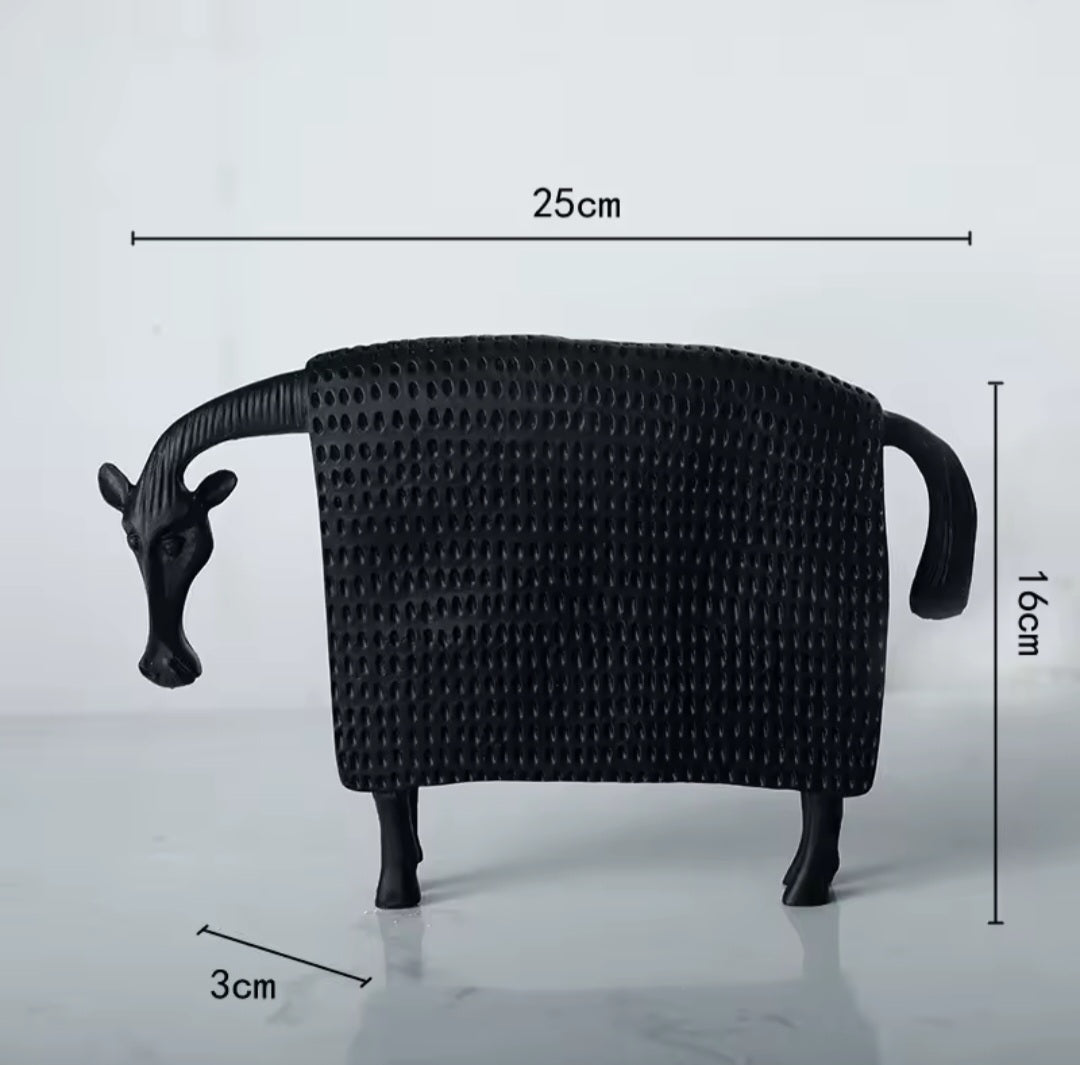Minimalistische Stierfigur