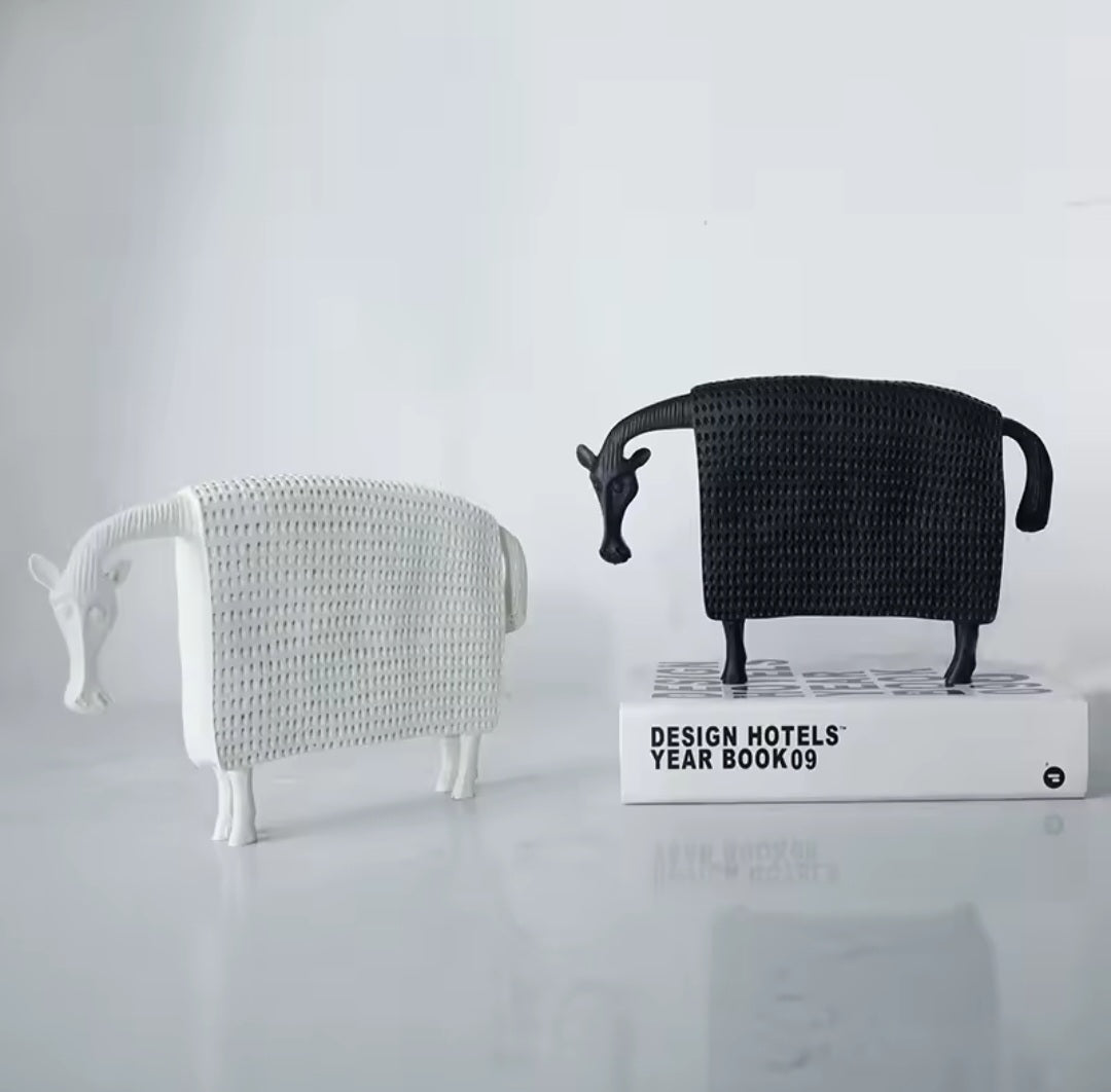 Minimalistische Stierfigur